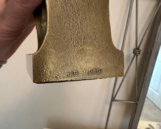 B38 - $60 PAIR. Brass Goose Bookends. Jennings Bros 879. PM Craftsman 