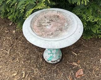 B18 - $20. Weighted Plastic Bird Bath. 