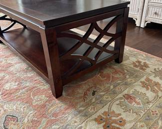 B20 - $95. Coffee Table on wheels. Measures 26" x 48" x 19" tall. 