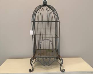 B43 - $30. Decorative Bird Cage. Measures 33” tall. 
