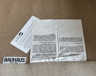 B21 - $500. Bauhaus Sofa. Very comfortable. Does have some minor pilling, stains. 