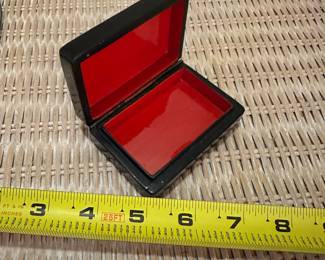 B67 - $25. Small Lacquered Trinket Box. 