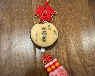 B47 - $15. Tagua Nut Tassel. 