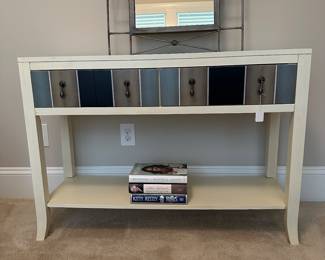 B36 - $60. Pier 1 - 2 Drawer Cabinet. Measures 42” x 14” x 30” tall. 