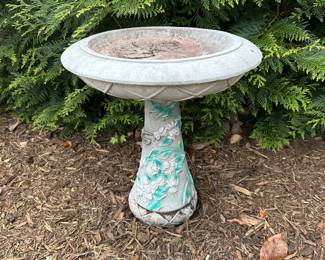 B18 - $20. Weighted Plastic Bird Bath. 