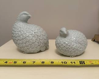 B62 - $15. Pair of Otagiri Porcelain Japanese Quails. 