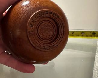 B91 - $50. Set of 4 Small Wooden Bowls by S. Reinhardt. 