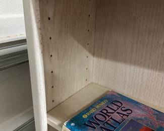 B77 - $20. Small Bookcase with adjustable shelves. Measures 36" x 12" x 30" tall. 