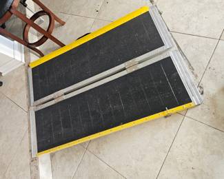 One of two folding ramps we have I believe they're called suitcase ramps because they fold up an easy to carry $45 