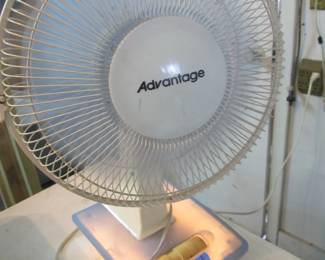 VTG, Rare Oscillating fan by Advantage that lights up.