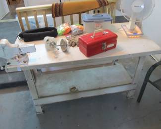 VTG Steel work table / welding table, Very solid!  