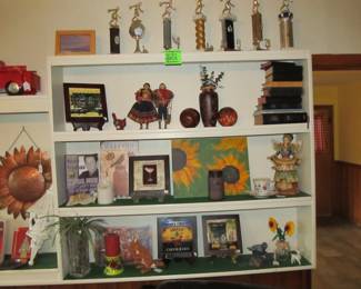 VTG. Bibles, Antique Peruvian Folk Dolls, Candles, VTG. Cast Iron Bird Door Knocker,  Jim Shore Designed Angel