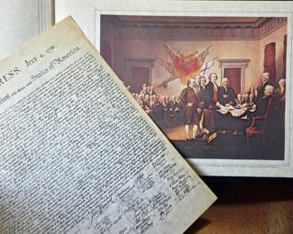 Complete 1972 Franklin Mint Official Signers First Edition Proof Set