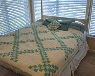 Queen Size Bed | Various Quilts