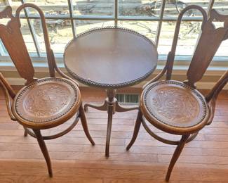 Vintage Wood Bistro Set