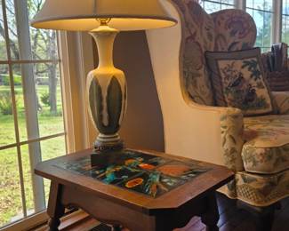 Various Side Tables & Lamps