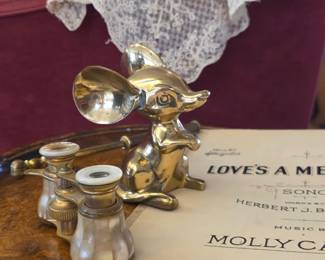 Brass & Pearl Inlay Paris Opry Glasses