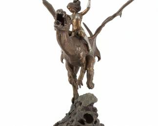 Maiden of the Golden Sword Bronze Sculpture by Boris Vallejo