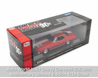 Auto World Chevy Corvette Z th Anniversary Limited Edition Scale DieCast Metal Replica second image
