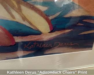 Kathleen Derus Adirondack Chairs Print second image