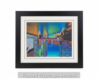 Framed Cityscape Artwork