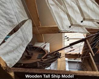 Wooden Tall Ship Model fourth image