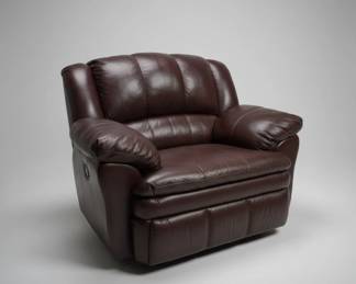 Brown Leather Recliner Chair second image