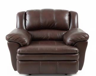 Brown Leather Recliner Chair