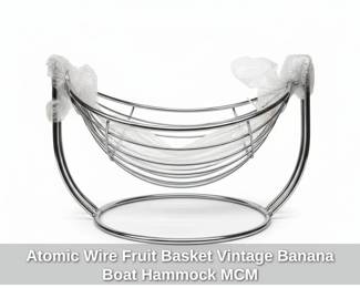 Atomic Wire Fruit Basket Vintage Banana Boat Hammock MCM
