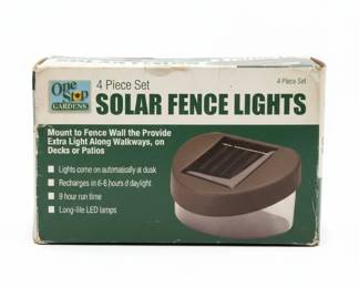One Step Gardens Solar Fence Lights  Piece Set