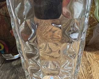 Luminarc Geometric Faceted Glass Vase