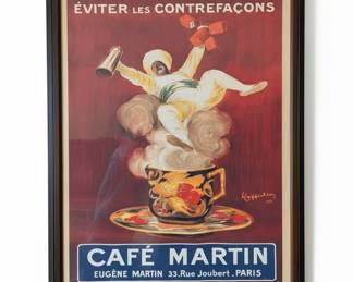 Caf Martin viter les Contrefaons Poster by Leonetto Cappiello