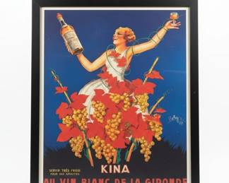 Kina Lillet Au Vin Blanc de la Gironde Poster by Roby 
