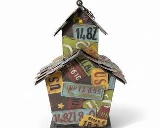 License Plate Birdhouse