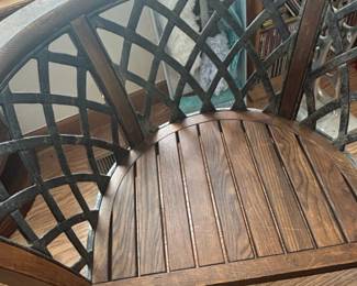 Ornate Lattice Back Armchair