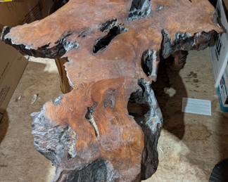 Redwood Burl Live Edge Coffee Table