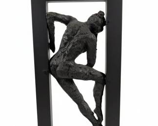Abstract Figure Sculpture in Rectangular Frame by Gerard Koch for Austin Productions