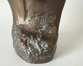 Bronze Bust of a Woman in a WideBrimmed Hat by Austin Productions third image