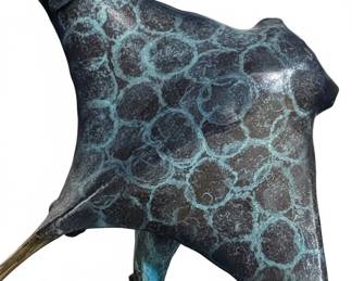 Bronze Manta Ray Sculpture  Mantas in Flight second image