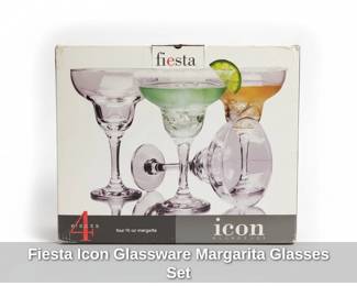 Fiesta Icon Glassware Margarita Glasses Set