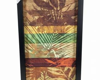 Tropical Leaf Collage Framed Art Print