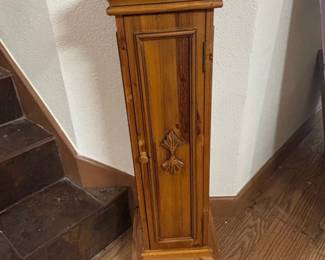 Vintage Wooden Pedestal Cabinet
