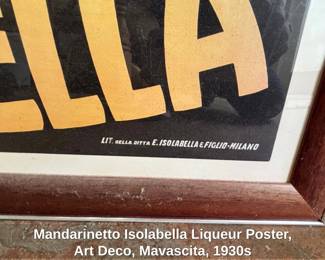 Mandarinetto Isolabella Liqueur Poster, Art Deco, Mavascita, s second image