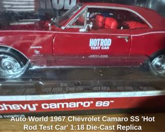 Auto World Chevrolet Camaro SS Hot Rod Test Car DieCast Replica second image