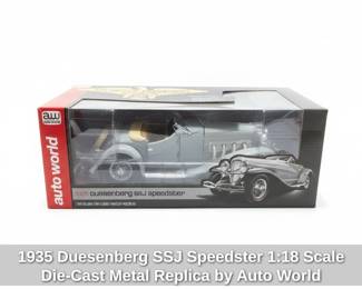 Duesenberg SSJ Speedster Scale DieCast Metal Replica by Auto World