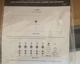 Monoprice Mx Channel Home Theater Power Amplifier