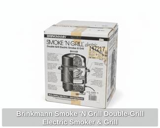 Brinkmann Smoke N Grill DoubleGrill Electric Smoker  Grill