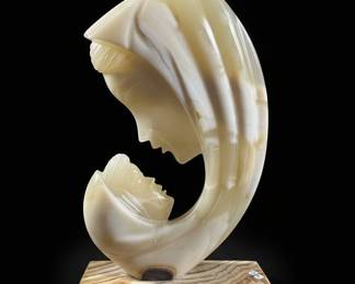 Onyx Mother and Child Sculpture