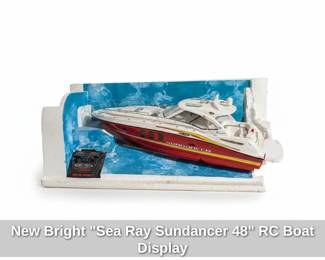 New Bright Sea Ray Sundancer RC Boat Display