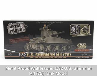 Metal Proud Waltersons U.S. Sherman M  Tank Model